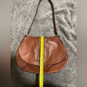 Etienne Aigner vintage brown leather shoulder bag